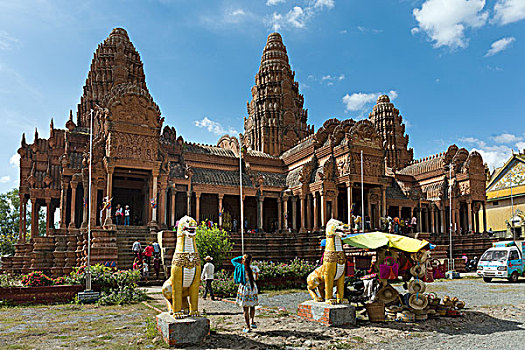 收获,庙宇,地区,金边,柬埔寨,亚洲