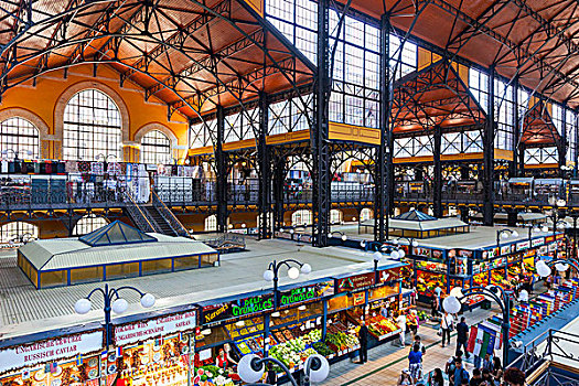 布达佩斯中央市场大厅