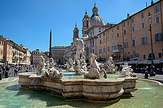罗马,五月,纳佛那广场,旅游,意大利,排列,世界,流行,魅力