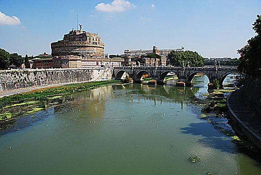 意大利,罗马,台伯河,桥