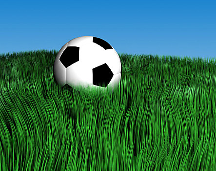 足球,草,蓝天