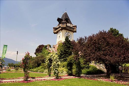钟楼,城堡山,格拉茨,施蒂里亚,奥地利