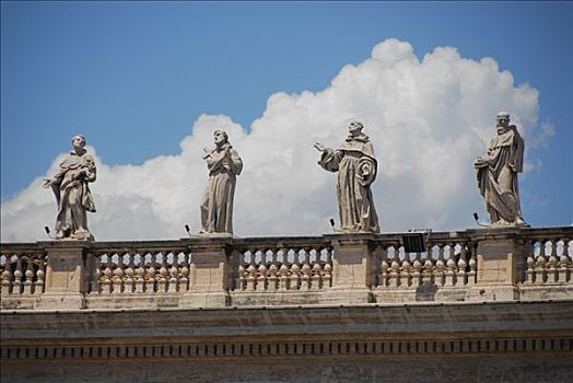 雕塑,圣彼得广场,罗马,意大利
