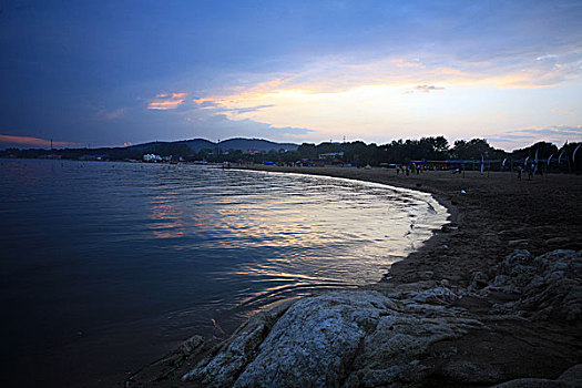 北戴河,沙滩,阳伞,夏日,浴场,游客,海边,海浪,海岸线