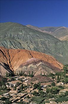 阿根廷,胡胡伊省,山,彩色,普尔马马卡