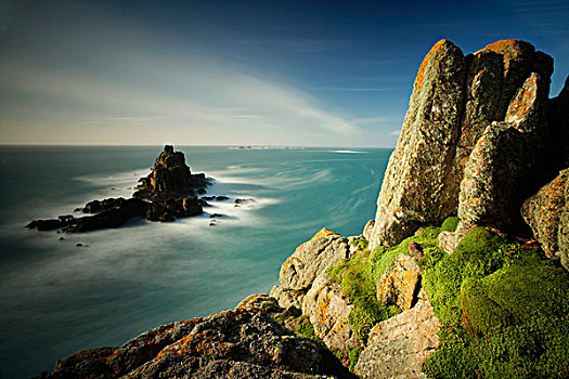 英格兰,康沃尔,天涯,远景