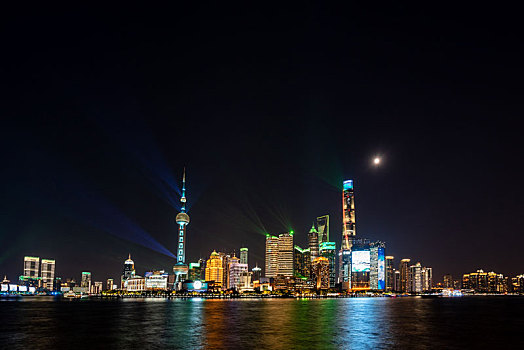 上海陆家嘴夜景灯光秀