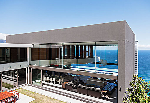 现代住宅,远眺,海洋
