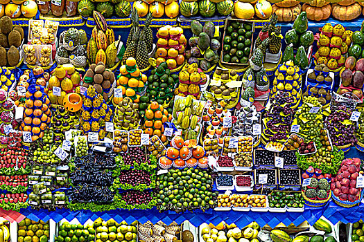 果蔬,市场货摊,圣保罗,巴西