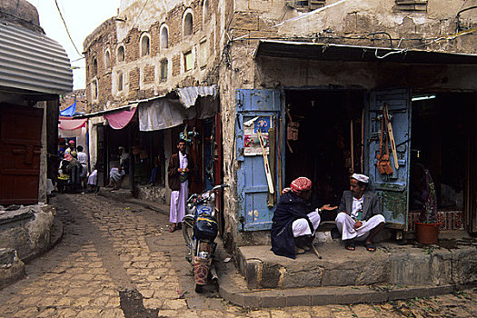 也门,老城,露天市场,市场