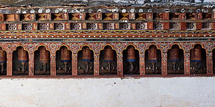 转经轮,寺庙,宗派寺院,不丹