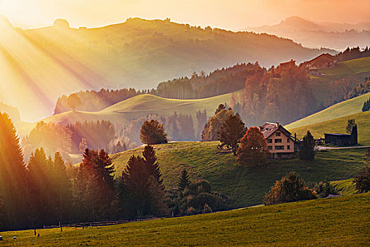 风景,阿彭策尔,阿本泽伦兰德,瑞士