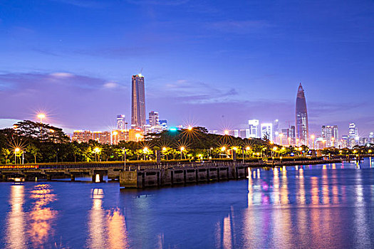 深圳市南山区后海片区夜景