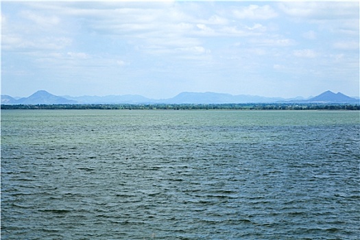 坝,湖,洛布里,泰国