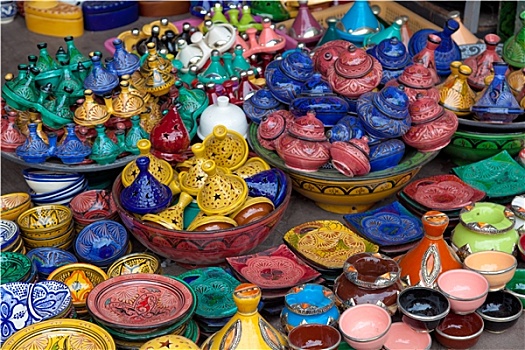 片,陶器,玛拉喀什,摩洛哥