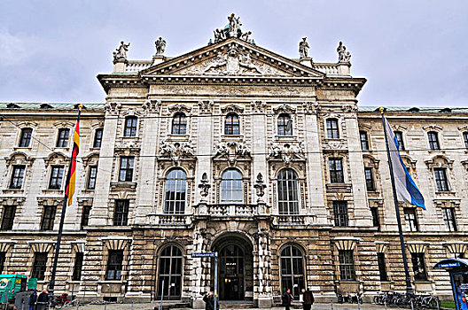正义的宫殿,慕尼黑,巴伐利亚,德国,欧洲