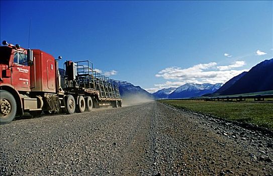 卡车,公路,离开,布鲁克斯山,北极,阿拉斯加