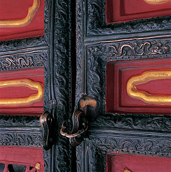 门,故宫,城市,北京