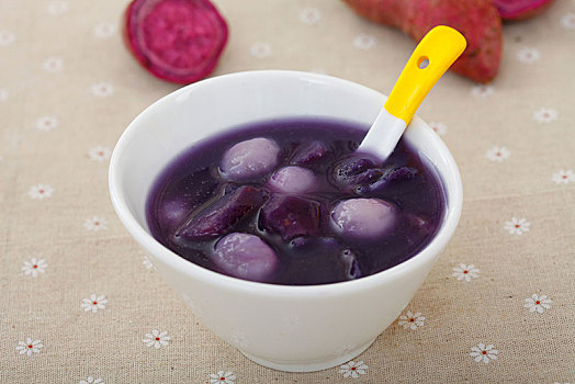 紫薯糯米汤