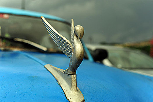 古巴,哈瓦那,银,天使,象征,汽车,正面