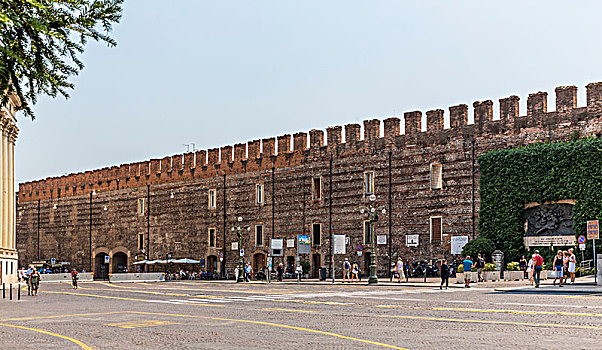 城墙,维罗纳,威尼托,意大利,欧洲
