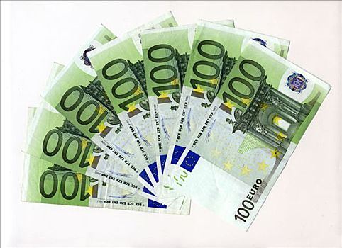 100欧元,货币,钱