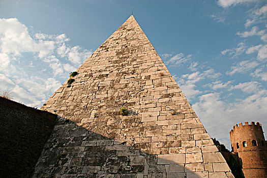 金字塔,墙壁,罗马,意大利