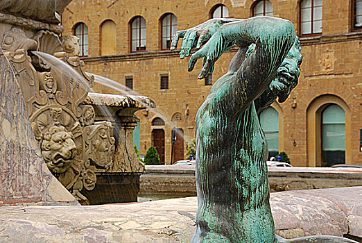 喷泉,市政广场,佛罗伦萨,意大利