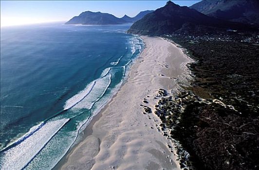 南非,岬角,半岛,航拍,海滩