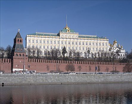 政府建筑,水岸,红场,克里姆林宫,莫斯科,俄罗斯
