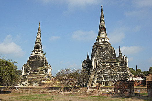 寺院,大城府,泰国