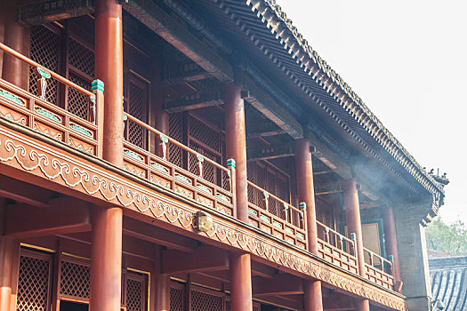 古建筑,柱子,雍和宫