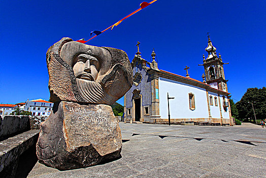 葡萄牙,地区,利马,城市,寺院,圣安东尼奥,教堂,15世纪