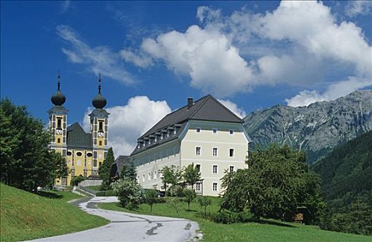 教堂,朝圣,靠近,施蒂里亚,奥地利