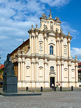 波兰华沙波兰华沙大主教stefan,wyszynski和圣若瑟卫报堂