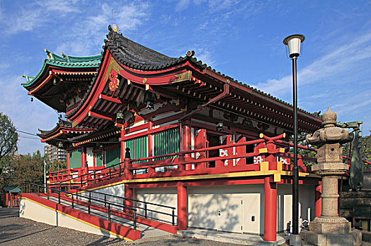 日本,东京,上野公园,庙宇