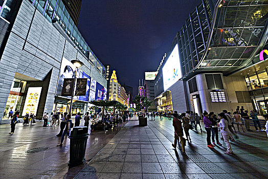 上海市南京路夜景