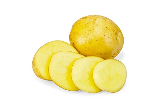 土豆,黄色,切片