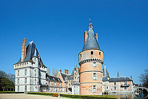 法国,中心,城堡