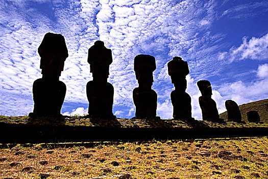 摩埃石像,复活节岛,拉帕努伊