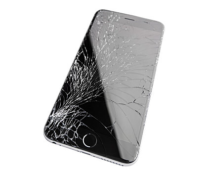 损坏,苹果手机,白色背景,背景