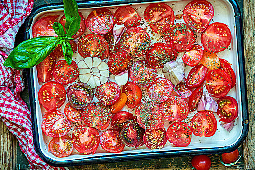 西红柿,罐头,烤制