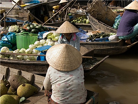 市场,湄公河三角洲