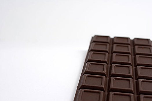 黑巧克力,朴素,白色背景