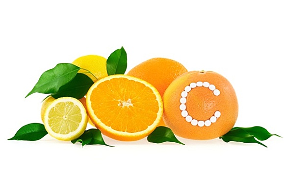 橙子,柠檬,柚子,维生素c,药丸,上方,白色背景,柑橘