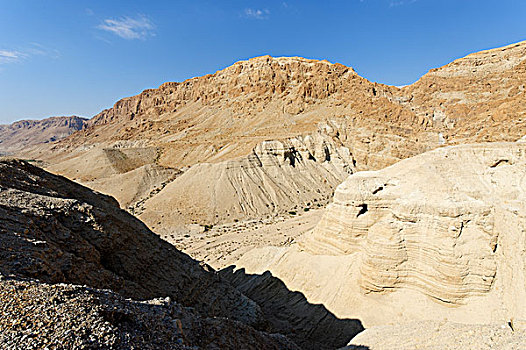 洞穴,库姆兰,约旦河西岸,以色列,中东
