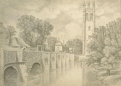 桥,塔,18世纪,艺术家