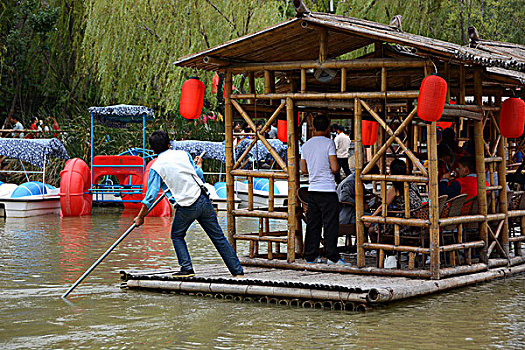 中国第一水街西安周至沙,沙河