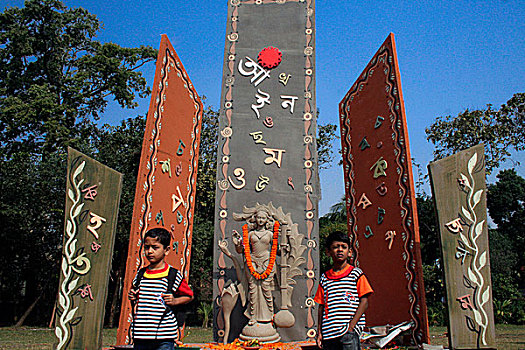 印度教,女神,学习,达卡,大学,孟加拉,二月,2008年