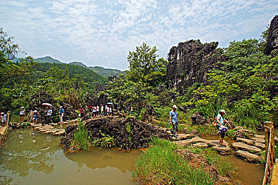 贵州天星桥瀑布图片